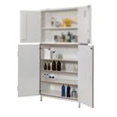 Syraskåp Låg, BxDxH 1000x450x1350 mm, vit
