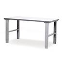 Arbetsbänk Tor, BxD 1600x800 mm, grå laminat, max 500 kg