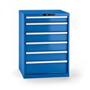 Verktygshurts Lista, 6 lådor, BxDxH 717x725x1000 mm, blå