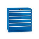 Verktygshurts Lista, 6 lådor, BxDxH 1023x725x1000 mm, blå