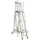 Plattformsstege med hjul Jona, 2500 mm, 10-steg