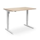 Höj och sänkbart skrivbord Venla, rak, LxB 1200x800 mm, ek/vit