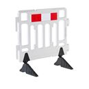 Avspärrningsstaket Thomas, längd 1,1 m, vit, från 5 st