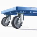 Backvagn Fryda, blå, länkhjul gummi non-marking, vid köp av 5 till 19 st