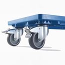 Backvagn Fryda, blå, länkhjul gummi non-marking varav 2 med broms, vid köp av 5 till 19 st