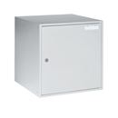 Småfacksskåp Kyro, BxDxH 450x450x450 mm, ljusgrå/ljusgrå