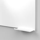 Hylla till skrivtavlor i glas Lintex Mood, 200 mm, vit plexi