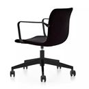 Konferensstol Dexter, med hjul och armstöd, svart