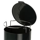 Papperskorg med lock och betongfot Lixa