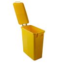 Avfallsbehållare Selje, 60 liter, BxDxH 290x595x627 mm, gul/gul