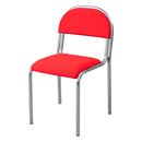 Konferensstol Lonett, röd/krom