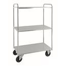 Hyllvagn Sturkö, 3 hyllor med kant, LxBxH 950x550x1485 mm, elförzinkad