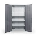 Verktygsskåp Gari, paket 2, BxDxH 1020x540x2000 mm, max 500 kg, grå, kodlås