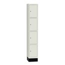 Elevskåp Sonesson Flex, 4 dörrar i 1 skåp, BxDxH 300x400x1900 mm, vit