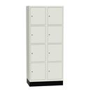 Elevskåp Sonesson Flex, 8 dörrar i 2 skåp, BxDxH 800x550x1900 mm, vit