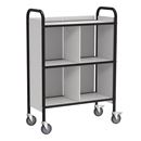 Kontorsvagn Pandia, LxBxH 780x345x1115 mm, svart stativ