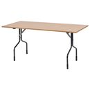 Fällbart bord Bruno 1800x800 mm, svart/bok
