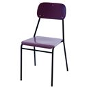 Lunchstol Mörby, svart/lila