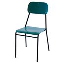 Lunchstol Mörby, svart/turkos