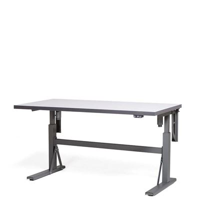 Höj och sänkbart Arbetsbord Tyr, BxD 1200x800 mm, grå