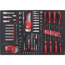 Verkstadsvagn Kebne, inkl. 145 verktyg, BxDxH 708x459x977 mm, blå