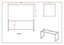 Bord DUO-O, rak skiva, LxB 1600x800 mm, björk/svart