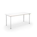 Bord DUO-C Trend, rak skiva, raka hörn, LxB 1600x800 mm, vit/vit