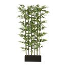 Bambuträd skiljevägg Dewin, HxB 1950x600 mm, UV-beständig svart blomlådai trä