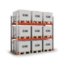 Pallställ Space grundsektion, B1100xH2500 mm för 9 pallar, 550 kg/pall, max 9000 kg/sektion