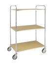Hyllvagn Telma ESD, 4 länkhjul, 3 hyllor, LxBxH 980 x 585 x 1445 mm, från 2 st