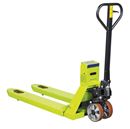 Pallyftare med våg Bruno, lastkapacitet 2500 kg, total längd 1596 mm