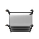Rostfri serveringsvagn Nova, LxBxH 1070 x 670 x 1260 mm, lastyta 1000 x 600 mm, 4 hyllplan, lastkapacitet 160 kg