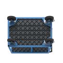 Bordsvagn Industri Industri, 2 hyllplan av plast, hyllplan 1050 x 700 mm, stativ ljusblått