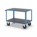Bordsvagn Industri Industri, 2 hyllplan av plast, hyllplan 1250 x 800 mm, stativ ljusblått