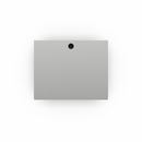 Datorskåp Verner, HxB 1060 x 650 mm, utan monitorskåp, ljusgrå dörrar