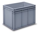 Plastback Alfred, lastkapacitet 20 kg, silvergrå, volym 90 l, yttre höjd 425 mm, 2-pack