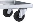 Backvagn Universal, med massivgummihjul, lastkapacitet 250 kg, lastyta 410 x 310 mm, galvaniserat