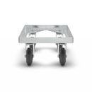 Backvagn Universal, med massivgummihjul, lastkapacitet 250 kg, lastyta 410 x 310 mm, galvaniserat