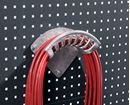 Slanghållare Atle, inkl. fästmaterial, BxH 350 x 140 mm, aluminium