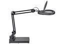 Förstoringslampa Vilda, armlängd 310 mm, med fot, svart
