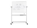 Whiteboard på hjul Maida, stålplåt, lackerad, BxH 1200 x 900 mm