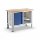 Arbetsbänk Edmund, 1 dörr, 1 öppet fack med botten, BxD 1200 x 600 mm