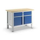 Arbetsbänk Edmund, 2 lådor, 2 dörrar, BxD 1200 x 600 mm