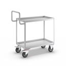 Rullvagn Lovis, hyllplan med uppvikt kant, 2 hyllplan