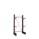 Grenställ Attillo, enkelsidig, HxB 2500 x 1500 mm, arm 600 mm, grundsektion