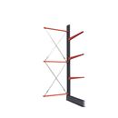 Grenställ Attillo, enkelsidig, HxB 3500 x 2000 mm, arm 1000 mm, utbyggnadssektion