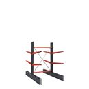 Grenställ Attillo, dubbelsidig, HxB 2000 x 1500 mm, arm 1000 mm, grundsektion