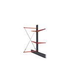 Grenställ Attillo, dubbelsidig, HxB 2500 x 1500 mm, arm 1000 mm, utbyggnadssektion