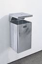 Papperskorg Isolde, volym 40 l, BxHxD 310 x 600 x 360 mm, integrerad askkopp
