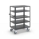 Hyllvagn CustomLine, 5 hyllor, med centralbroms, antracitgrå RAL 7016